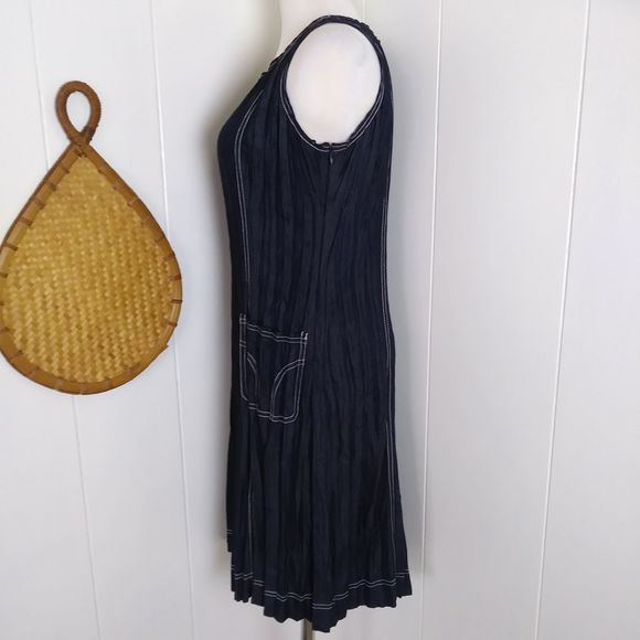 🌷Simon Chang Chambray jean zipper mini dress - Picture 4 of 8